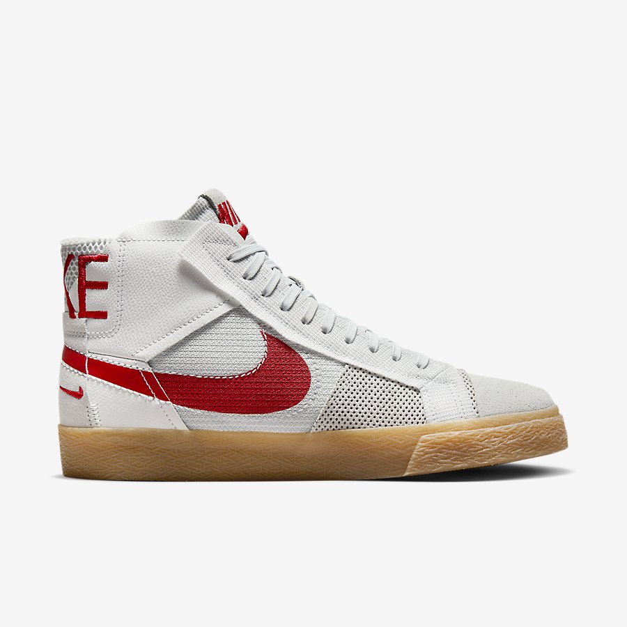 Giày Nike SB Zoom Blazer Mid Premium Nữ Trắng Đỏ 